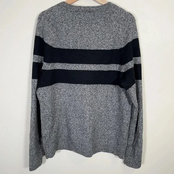 Banana Republic Two Black Stripped  Grey Sweater - Picture 14 of 14